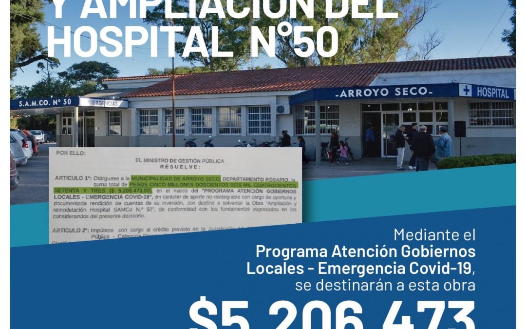 EL INTENDENTE NIZAR ESPER FINALIZÓ LAS GESTIONES PARA REMODELAR Y AMPLIAR EL EDIFICIO DEL HOSPITAL N°50